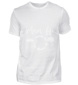 Mama Kaffee Wein-T-Shirt