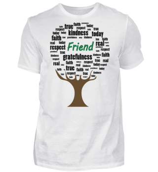 Friendship Tree Wordcloud