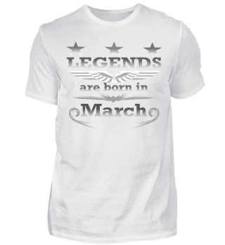 Legends are born in March Shirt