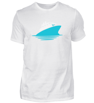 Kreuzfahrt T-Shirt Kreuzfahrtschiff blau