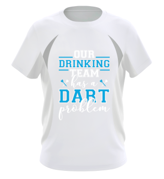 Drinking team has dart problem gift idea