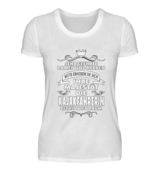 Kajakfahrerin T-Shirt Geschenk Sport Lus
