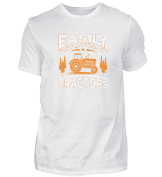 Easily Distracted By Tractors Farmer