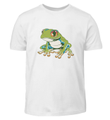Tiermotiv- T-Shirt- Design- Frosch mit riesigen Augen
