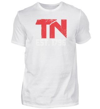Tennessee State Outline TN Est 1796