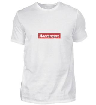 Montenegro Geschenk weiß rot Montenegro