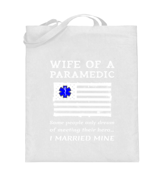 Proud Paramedic Wife USA American Flag T