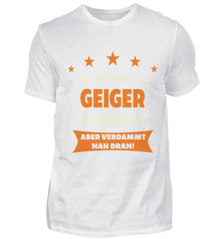 Geiger T-Shirt Geschenk Sport Lustiger S