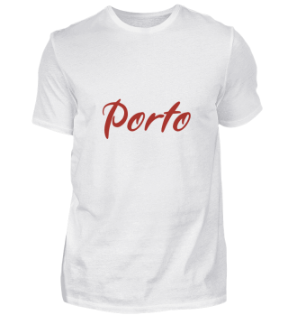 Porto Portugal Stadt rot Lettering