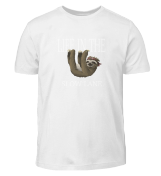 Funny Sloth Design Life In The Slow Lane