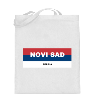 Novi Sad City in Serbian Flag Colors