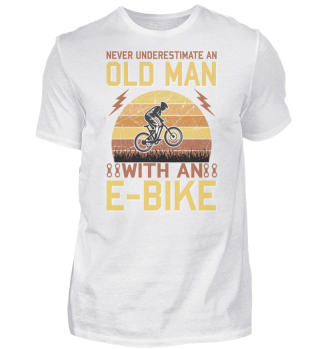 Old Man with an E Bike