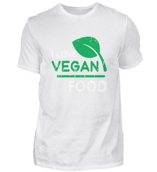 I Love Vegan Food Retro Vegetarian