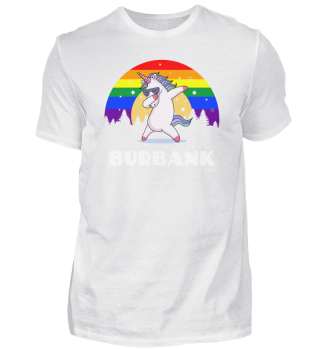 Burbank California - LGBTQ Gay Pride Rainbow print