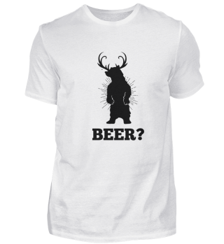 Beer Bear Deer pun funny party gift
