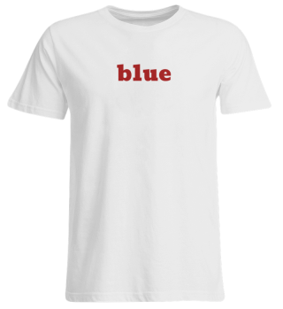 blue / red T-shirt - Geschenkidee