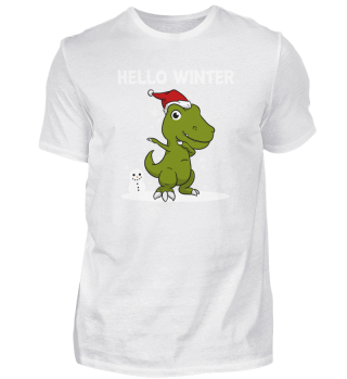 Hello Winter Trex Dino Christmas Dab