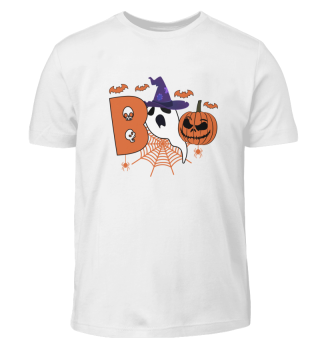 Kinder Halloweem Boo Shirt