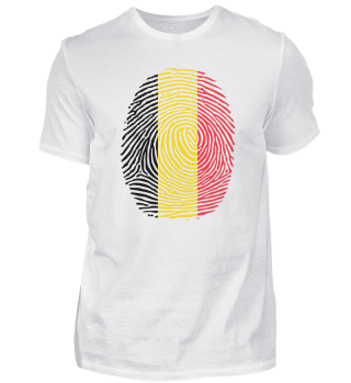 Belgium Fingerprint Nation Country Flag