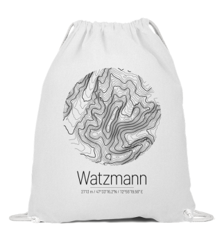 Watzmann | Landkarte Topografie Design