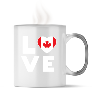 Ich liebe LOVE Kanada Flagge Fahne Herz