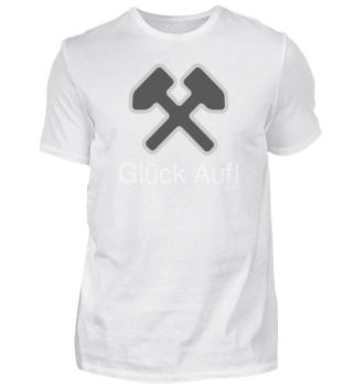 Prächtiges T-Shirt mit Schriftzug 'Glück Auf!'