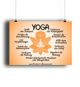 Positive Effekte von Yoga - Poster