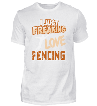 Just Freaking Love Fencing Retro Vintage