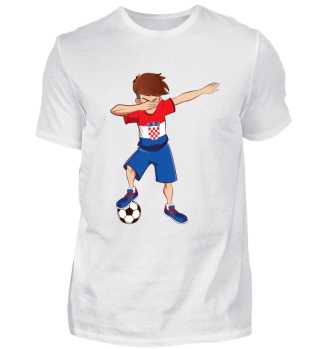 Dabbing Kroatischer Fussballer T-Shirt