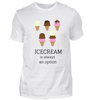 ICECREAM is always an option Eiswaffeln