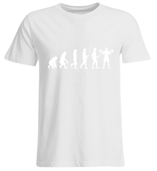 Evolution zum Gewichteheber - T-Shirt