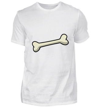 Knochen auf T-Shirt