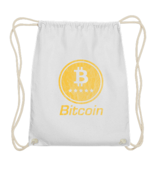 Bitcoin Vintage Gold Logo Cryptocurrency
