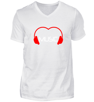 Love MUSIC Shirt Weiß