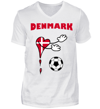 Fanshirt Flagge Fußball Denmark