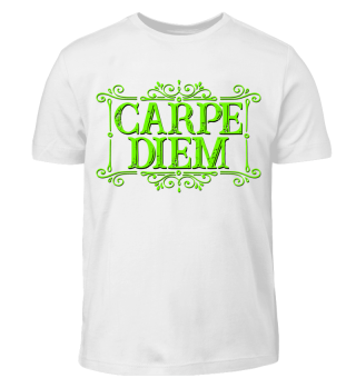CARPE DIEM - vintage frame green T-Shirt