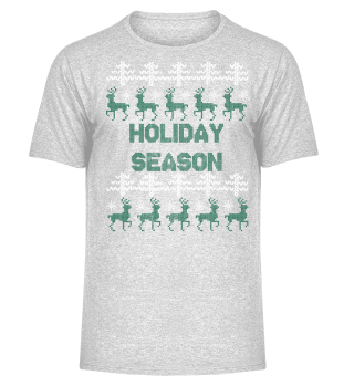 Holiday Season - Rentier - Weihnachtsgeschenk - Ugly Christmas Sweater - Schneeflocken - Reindeer - Black Humor - Sarcasm