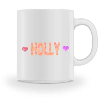 Holly Kaffeetasse mit Herzen