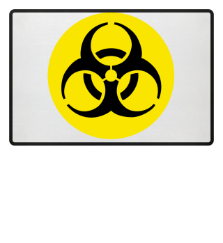 Biohazard Logo Schwarz auf Geld