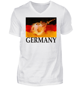 Fußball Deutschland Flagge Feuer WM