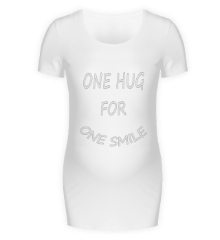 Party Spruch ONE HUG FOR ONE SMILE Geschenkidee für Singels