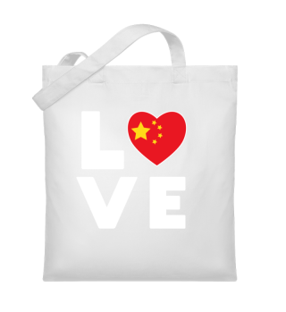 Ich liebe LOVE China Flagge Fahne Herz