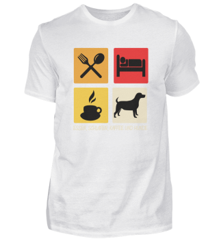 Kaffe Hunde Lover Geschenk Design T-Shir