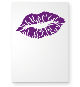 Kussmund / Kissing Lips / Baiser (Purple)