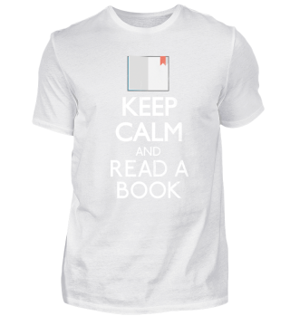 Keep Calm and read a book - Bücher Shirt