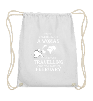 February Woman travelling