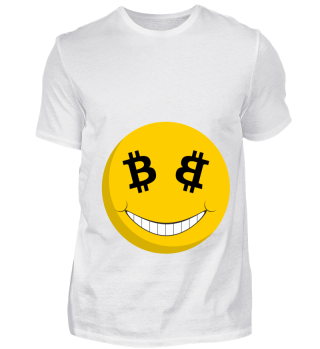 Smiley Emote Bitcoin lächeln Geschenk