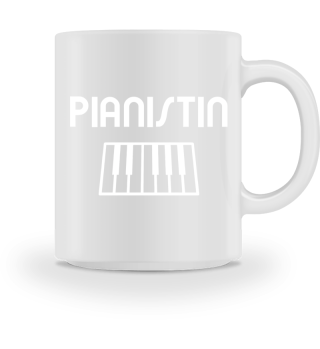 Klavier - Pianistin mit Klaviertastatur 