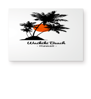 Waikiki Beach Hawaii Urlaub Palmen