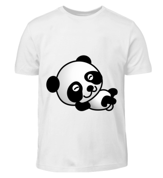 Kinder T-Shirt kleiner Panda